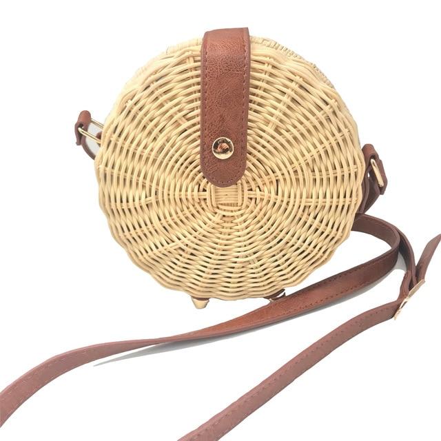 Tropical Hand-Woven Straw Purses