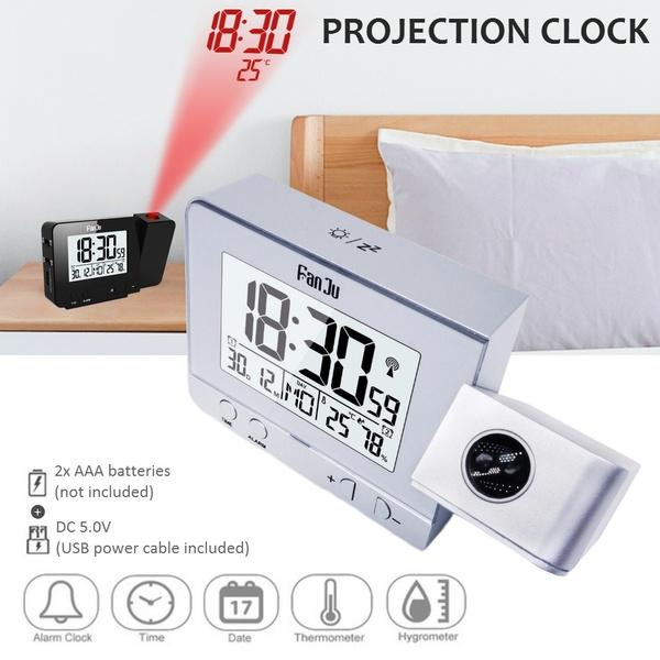 Futuristic Projection Digital Alarm Clock