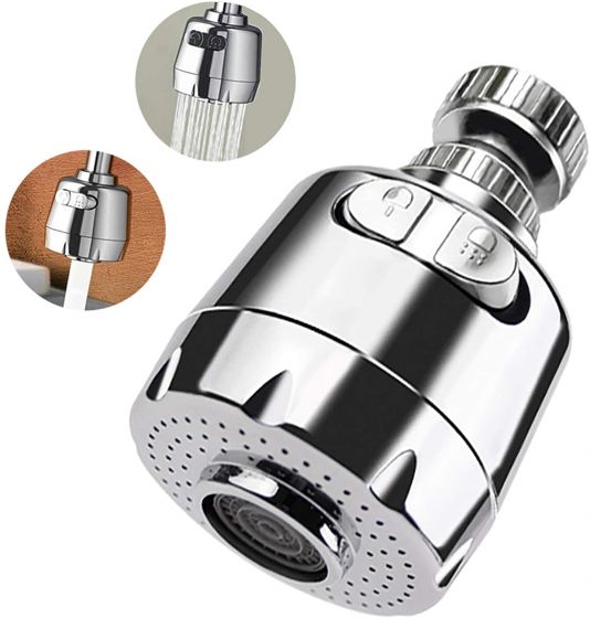 Faucet Aerator Sink Sprayer 360 Degree Sink Aerator Head Water Saving pressurized, Removable for Cleaning