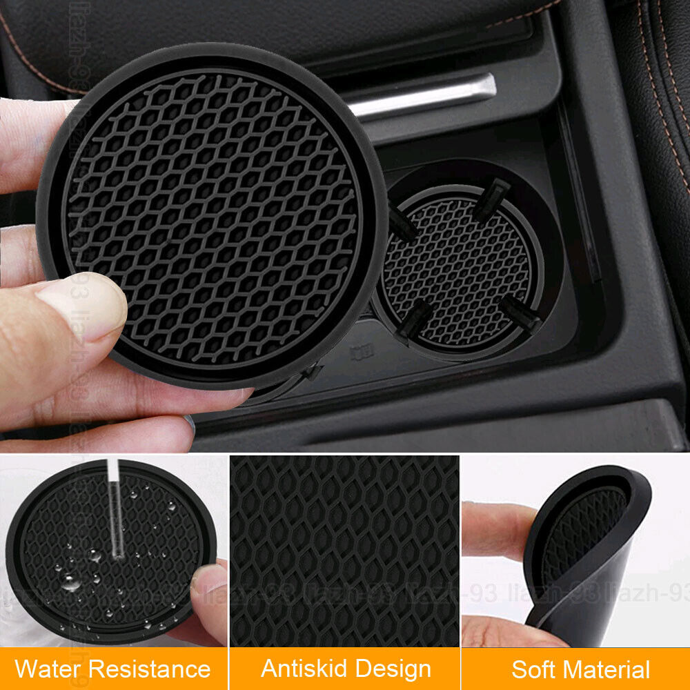 Universal Car Auto Cup Holder Anti-Slip Insert Coaster Black Car Accessories