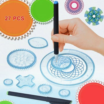 Spirograph Design Set Draw Drawing Kids Art Craft