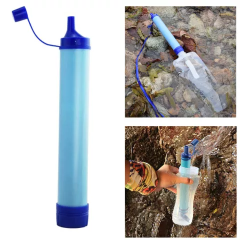 Personal Water Filter Set Camping Water Purifier Set Outdoor Hiking Camping Lake River Portable Water Filter Filtration Tube Straw