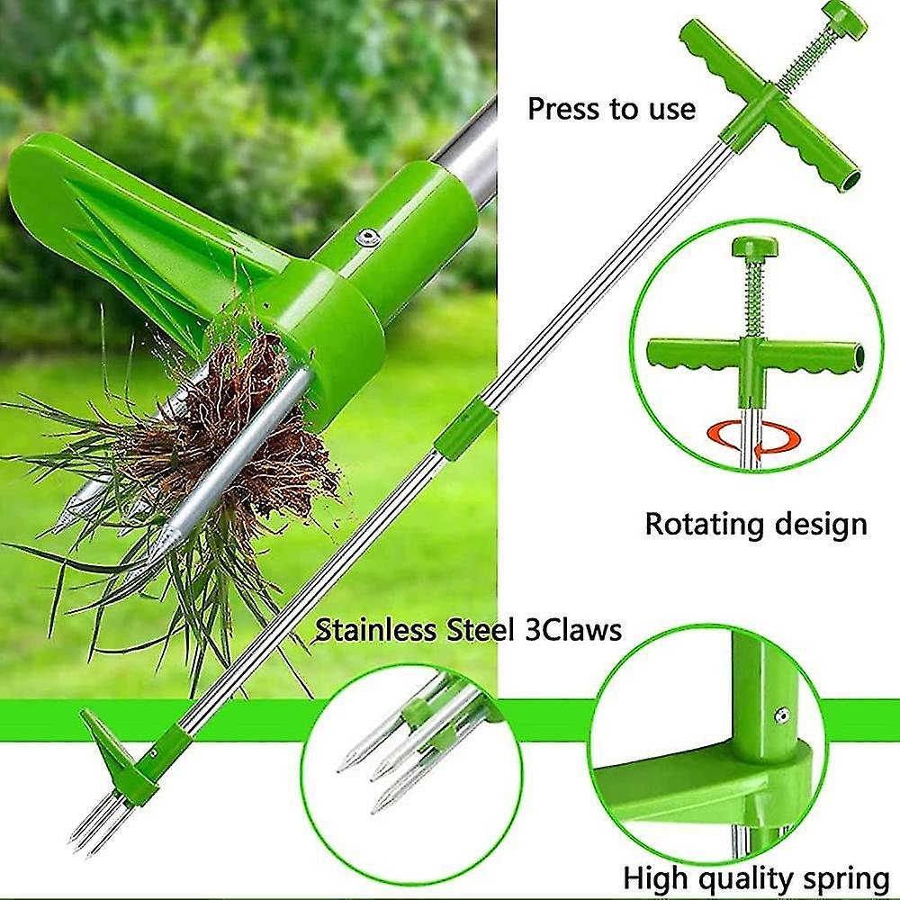 Weed Puller Weeder Twister Twist Pull Garden Lawn Root Killer Remover Tool