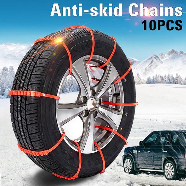 Emergency Anti-skid Car Snow Chains (10Pcs)