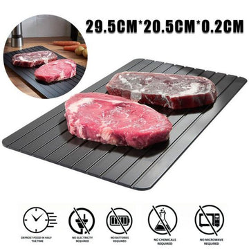 Fast Defrosting Tray Thawing Plate, Rapid Thawing Plate & Board for Frozen Meat & Food, Defrosting Mat Thaw Meat Quickly, No Electricity, No Chemicals, No Microwave