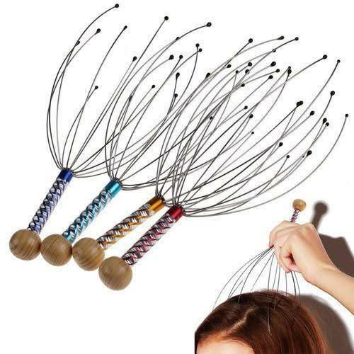 Scalp Massage Machine Head Massager Scalp Scratcher 12 Fingers Head Scratcher For Head Massage Body Relaxing Hair Massage