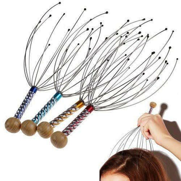 Scalp Massage Machine Head Massager Scalp Scratcher 12 Fingers Head Scratcher For Head Massage Body Relaxing Hair Massage