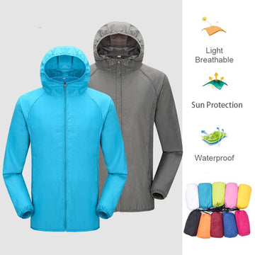 Ultra-Light EZ Packable Waterproof Windbreaker